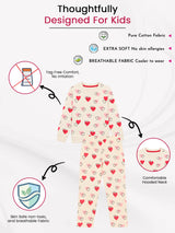 Girls French Terry Clothing Set for Casual Wear, Lounge Comfort, Easy Movement and Regular Wardrobe Use