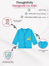 Unisex Baby Front Open Full Sleeves Thermal Top for Winter Innerwear Comfort and Everyday Use - Pack of 3