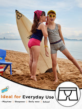 Boys Cotton Solid Innerwear Trunks with Top Elastic, Soft Breathable Fabric and Comfortable Stretch Fit - Pack of 2
