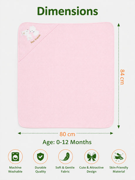 Soft Breathable Receiving Blanket for Baby - Pink