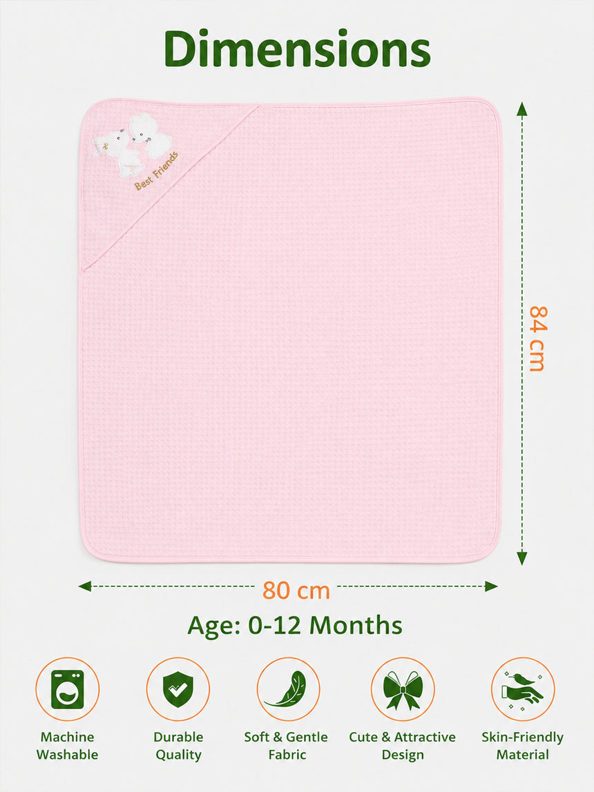 Soft Breathable Receiving Blanket for Baby - Pink