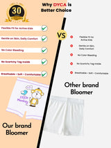 Unisex 100% Cotton Bloomer Innerwear with Comfortable Fit for Everyday Coverage and Wardrobe Essentials - Pack of 3
