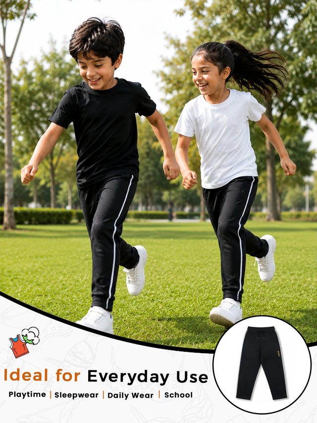 Boys Cotton Track Pant with Regular Fit for Casual Wear, Active Movement and Everyday Lounge Comfort