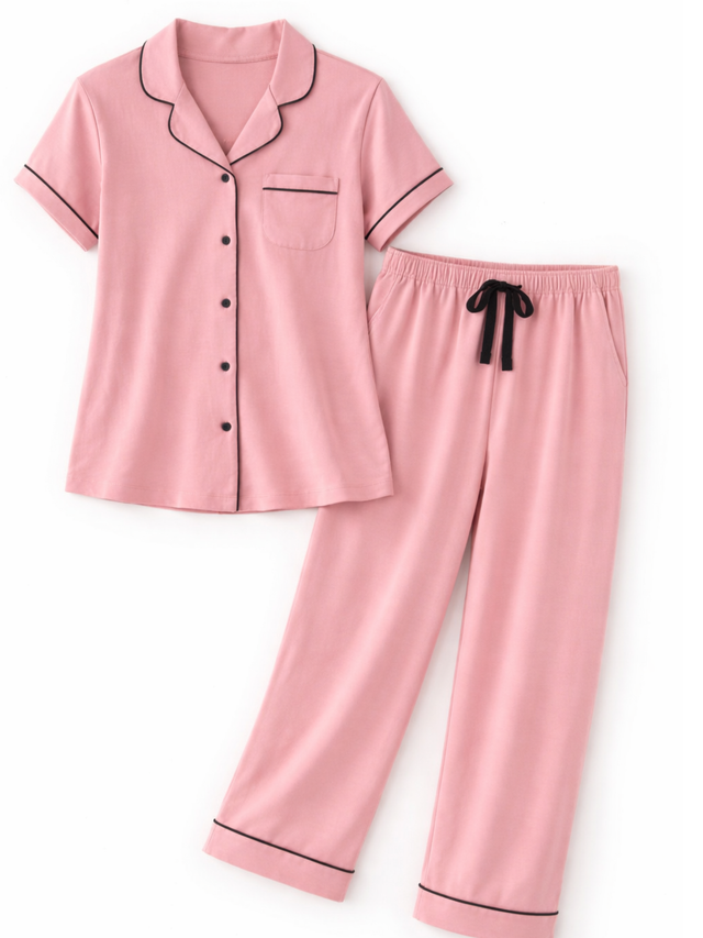 Women Breathable Soft Night Suit for Home Solid - Bodycare