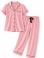 Women Breathable Soft Night Suit for Home Solid - Bodycare