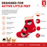 Anti Skid Ankle Length Socks for Infants Pack of 3, Soft Breathable Stretchable for daily wear