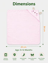 Soft Breathable Receiving Blanket for Baby -Pink