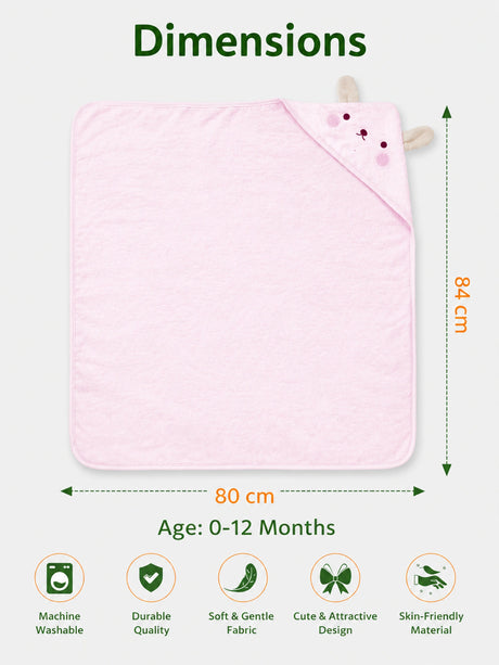 Soft Breathable Receiving Blanket for Baby -Pink