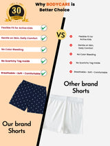 Boys Shorts for Everyday Comfort, Casual Wear, Easy Movement and Kids Wardrobe Essentials - Pack of 2
