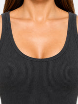 Women Cotton Antibacterial Sleeveless Thermal Top with Round Neck Regular Fit for Winter Layering Comfort - Pack of 1