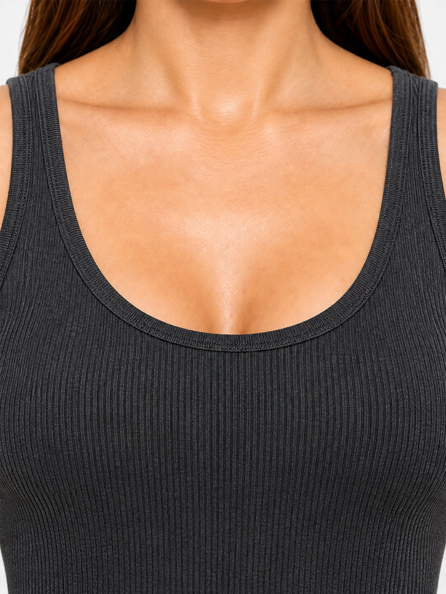 Women Cotton Antibacterial Sleeveless Thermal Top with Round Neck Regular Fit for Winter Layering Comfort - Pack of 1