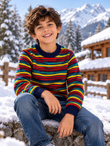 Boys Round Neck Full Sleeves Sweater with Comfortable Winter Wear Styling, Regular Comfort and Wardrobe Use
