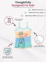 Girls Frozen 100% Cotton Vest Dori Neck Pack of 3 - Bodycare