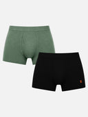 Boys Cotton Solid Innerwear Trunks with Inner Elastic, Soft Breathable Fabric and Stretchable Comfort Fit - Pack of 2