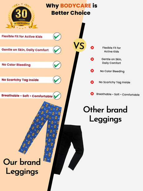 Girls 100% Cotton Leggings