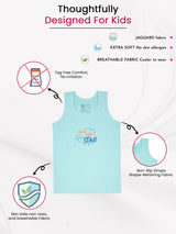 Baby Boys Sleeveless Vest with Round Neck Design for Everyday Innerwear Comfort and Regular Use - Pack of 6