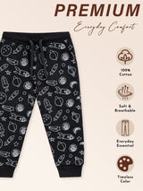 Baby Boys Printed Track Pant for Comfortable Casual Dressing, Lounge Wear and Easy Everyday Movement - Pack of 1