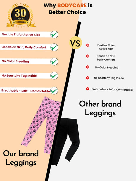 Girls 100% Cotton Leggings