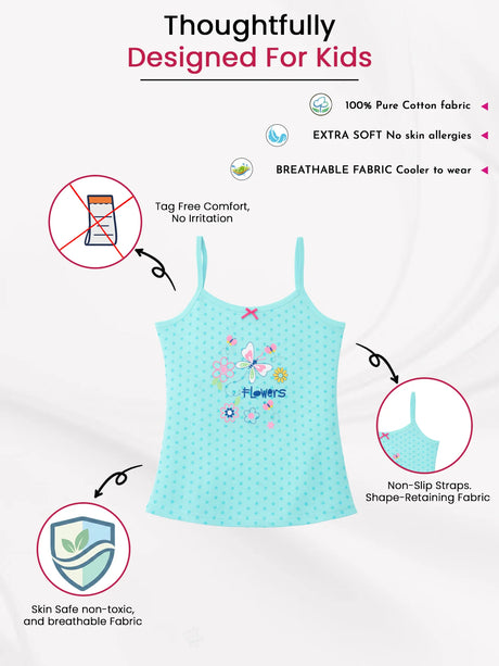 Girls Vest Sleeveless Pack of 3