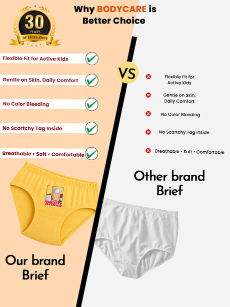 Boys Avengers Brief Inner Elastic Pack of 5