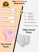 Girls Panty Inner Elastic Pack of 5 - Bodycare