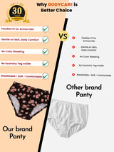 Girls Panty Inner Elastic Pack of 6 - Bodycare