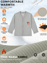 Unisex Baby Cotton Thermal Front Open Full Sleeves Top for Warm Winter Innerwear and Cold-Weather Comfort