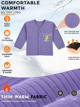 Unisex Front Open Thermal Top with Full Sleeves, Warm Innerwear Comfort and Practical Winter Essential - Pack of 1