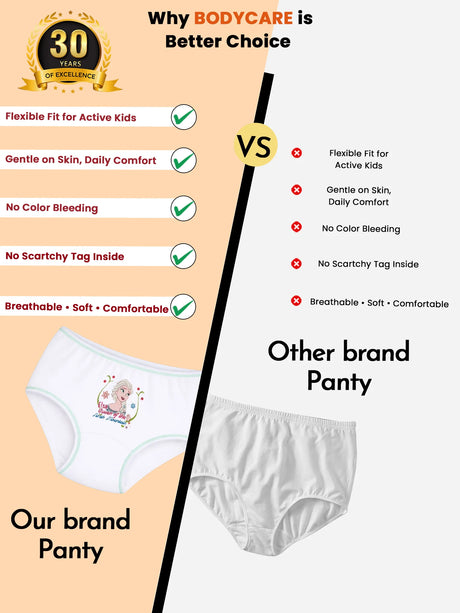 Girls Frozen Panty Top Elastic Pack of 3