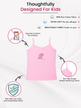 Girls 100% Cotton Vest Round Neck Dori Neck Pack of 2 - Bodycare