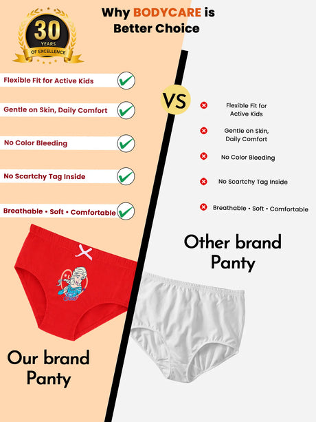 Girls Frozen Panty Inner Elastic Pack of 5