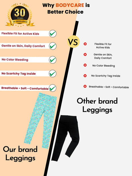 Girls 100% Cotton Leggings Pack of 1