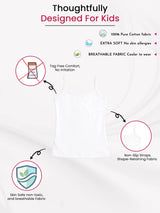 Girls Vest Round Neck Sleeveless Pack of 3 - Bodycare