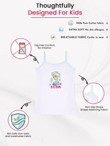 Girls Frozen Vest Dori Neck Sleeveless Pack of 4 - Bodycare