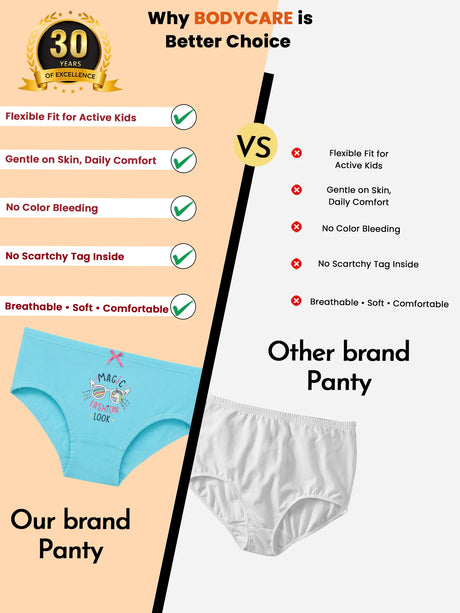 Girls Panty Inner Elastic Pack of 5