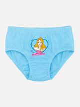 Girls Princess 100% Cotton Solid Innerwear Panty with Inner Elastic and Soft Skin Friendly Comfort - Pack of 5