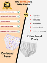 Girls Panty Inner Elastic Pack of 6 - Bodycare