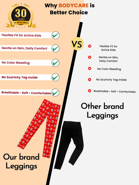 Girls 100% Cotton Leggings