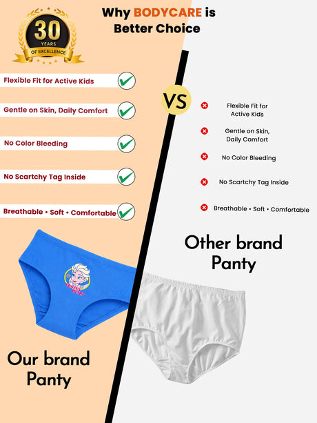 Girls Frozen Panty Inner Elastic Pack of 3