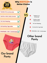 Girls Frozen Panty Inner Elastic Pack of 5