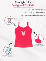Girls Cotton Vest Round Neck Dori Neck Pack of 3 - Bodycare