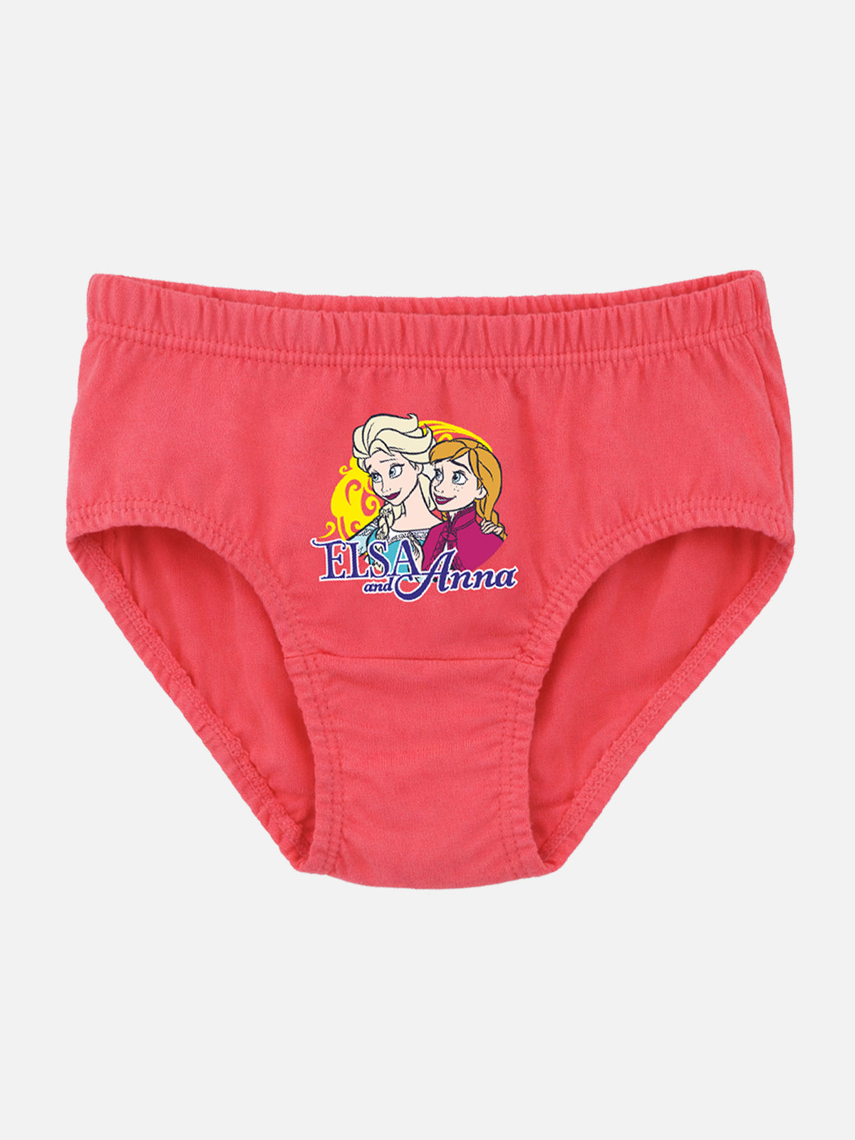 Girls Frozen Panty Inner Elastic Underwear with Character-Inspired Style for Comfortable Daily Innerwear Use - Pack of 5