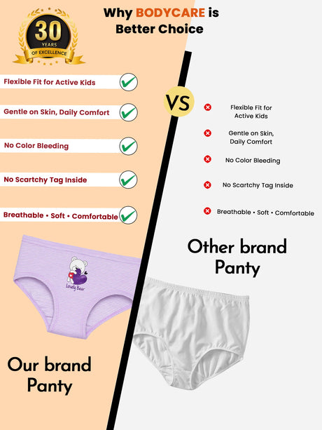 Girls Panty Inner Elastic Pack of 3