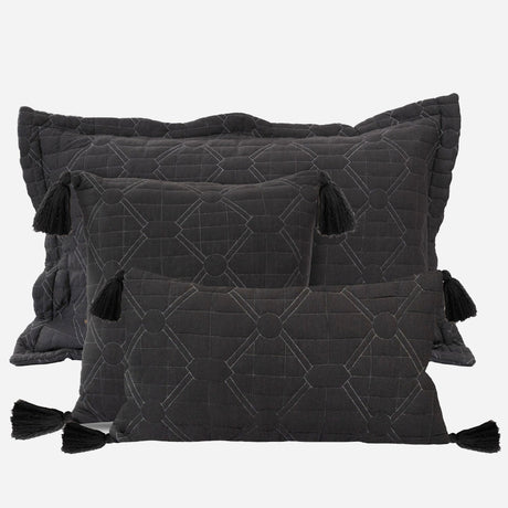 BodyComfy 100% Cotton Hosiery King-Size Fitted Bedcover – Diamond Weave Quilted Print