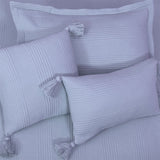 BodyComfy 100% Cotton Hosiery King-Size Fitted Bedcover – Checkered Block Texture