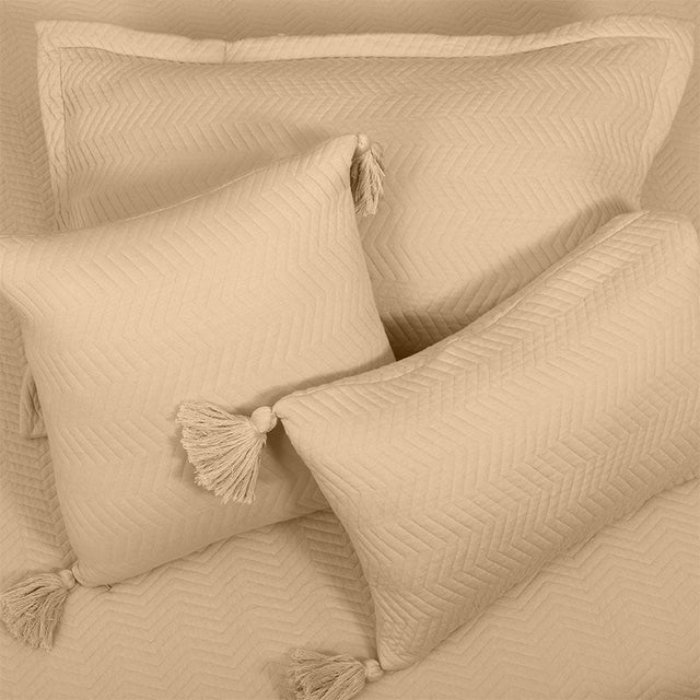 King Size Cotton Jersey Bedcover Chevron Pink - Bodycare