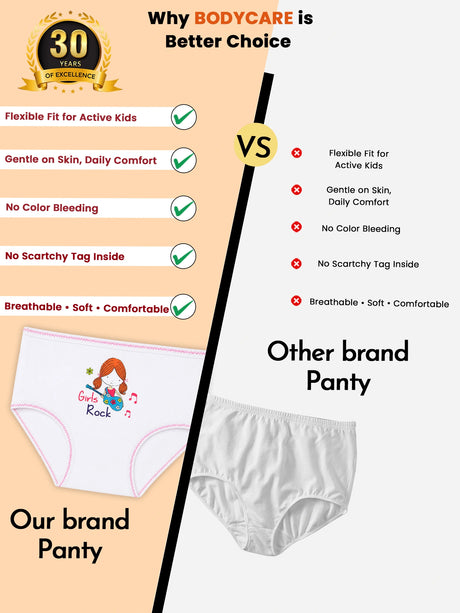 Girls Panty Top Elastic Pack of 3