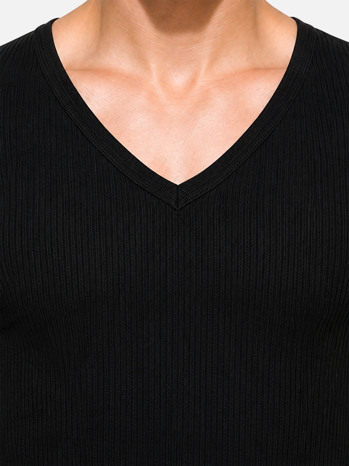 Men Antibacterial Thermal Top with V Neck and Full Sleeves for Winter Base Layering and Cold-Weather Comfort Essentials