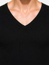 Men Antibacterial Thermal Top with V Neck and Full Sleeves for Winter Base Layering and Cold-Weather Comfort Essentials