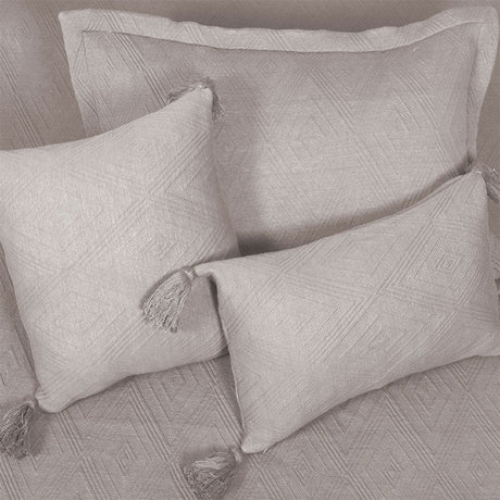 BodyComfy 100% Cotton Hosiery King-Size Fitted Bedcover – Heritage Diamond Pattern